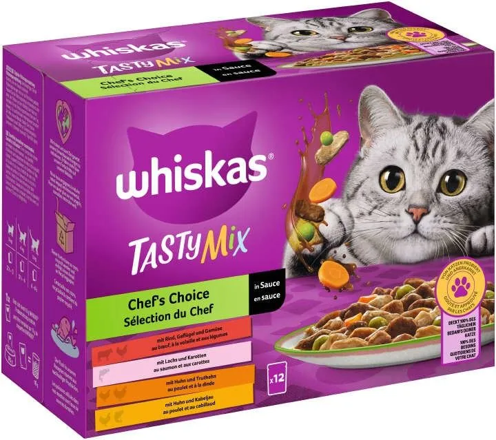 Whiskas Tasty Mix Chef's Choice in Gravy 12x85g