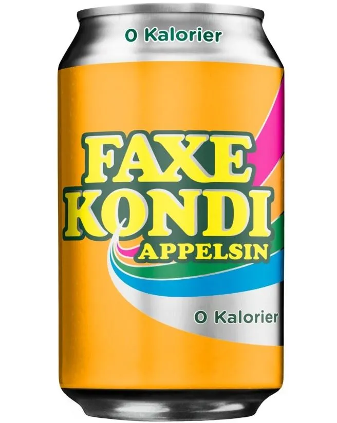Faxe Kondi Appelsin 0 Kalorier 24x330ml Can