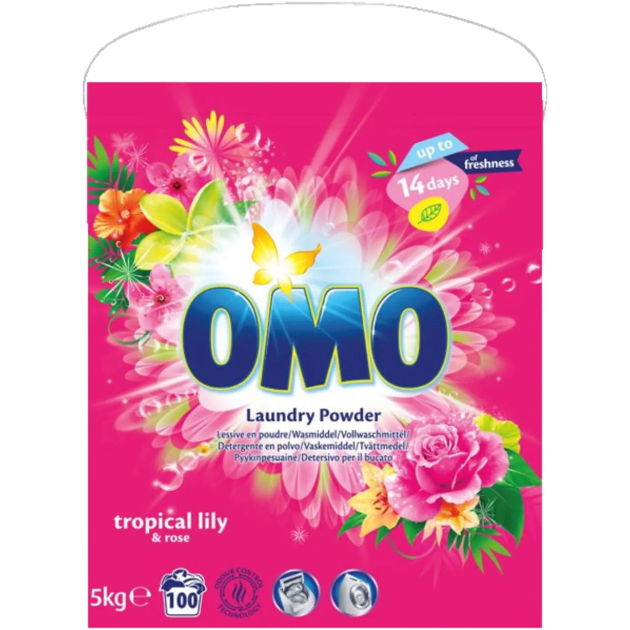 OMO Laundry Powder tropical lily & rose 5kg