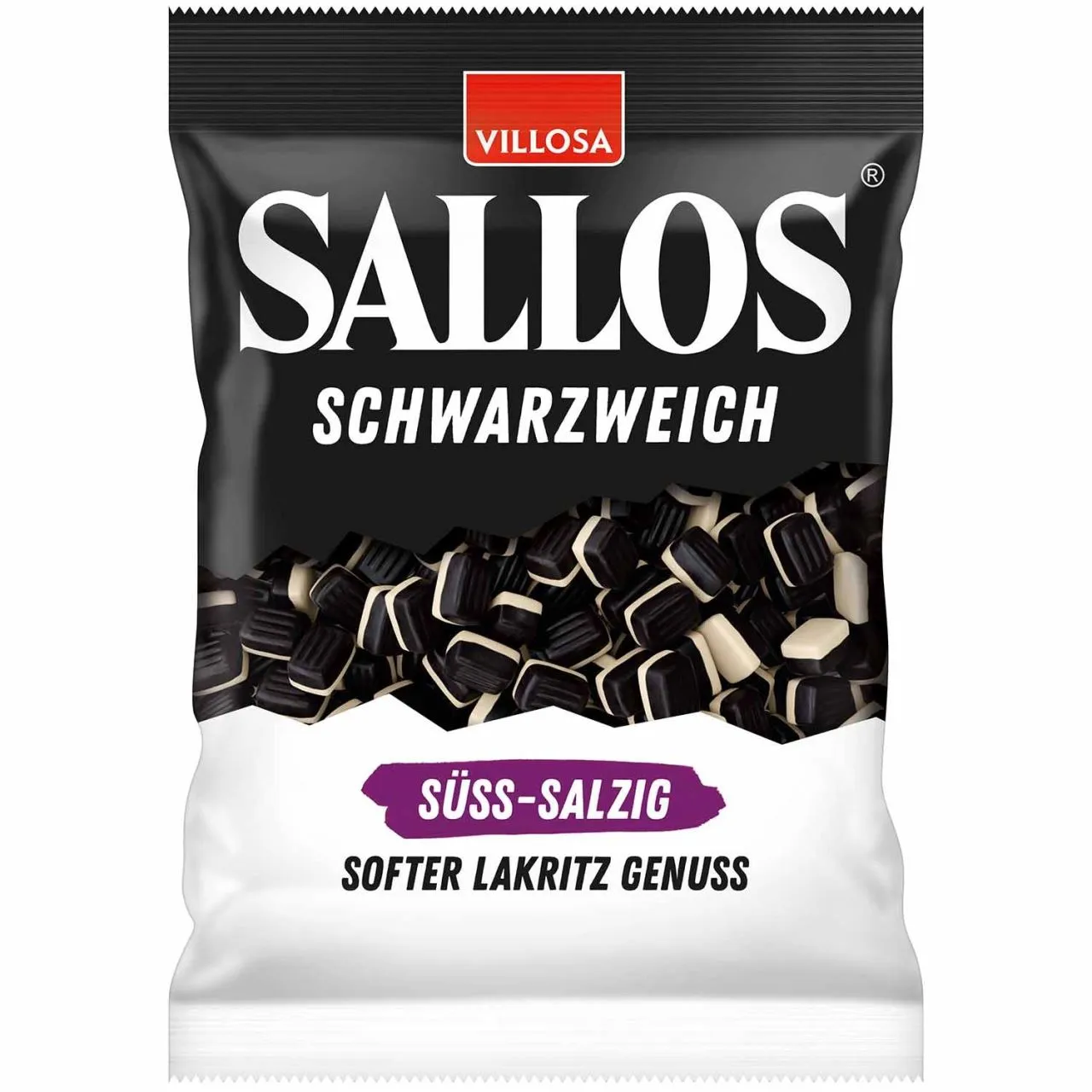 Sallos Schwarzweich Süß-Salzig 200g