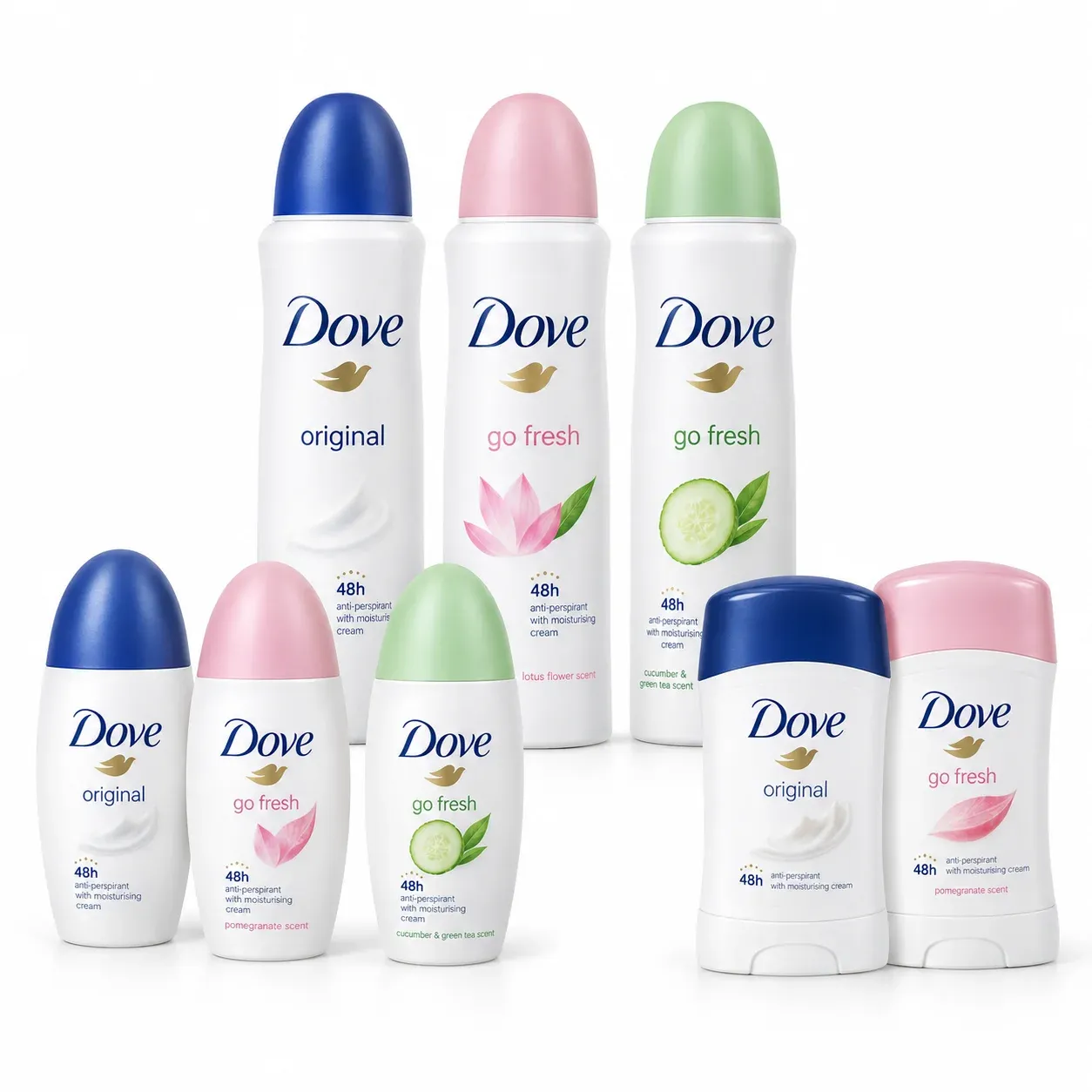 Dove Deodorants