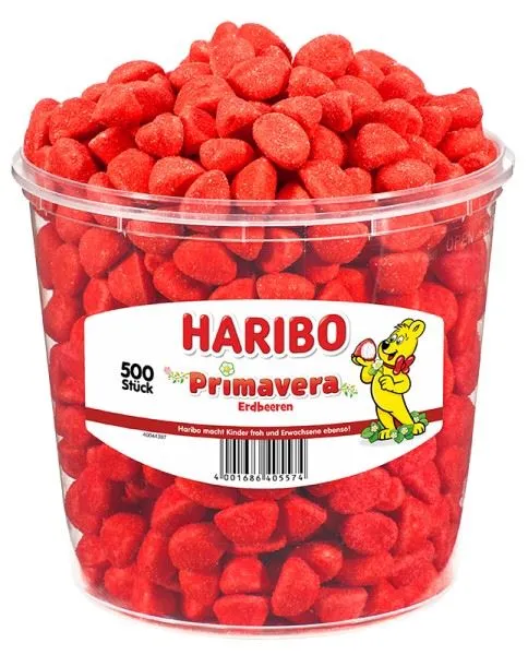 Haribo Primavera Erdbeeren 500 pcs. 1,150 kg