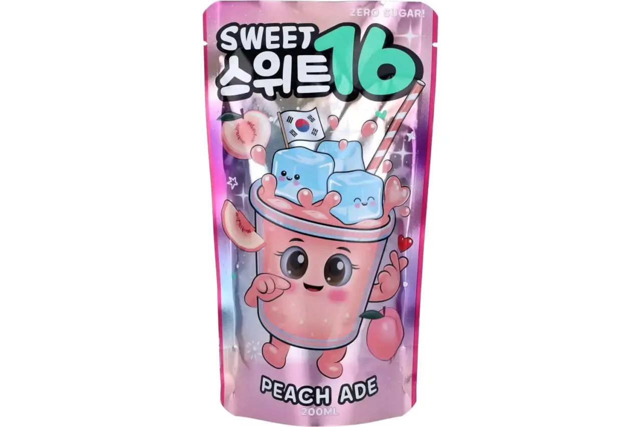 Sweet16 Peach Ade Zero Sugar 200ml