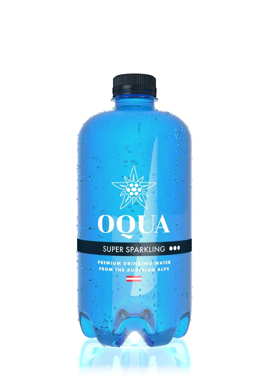 OQUA Super Sparkling 24x600ml Bottle PET