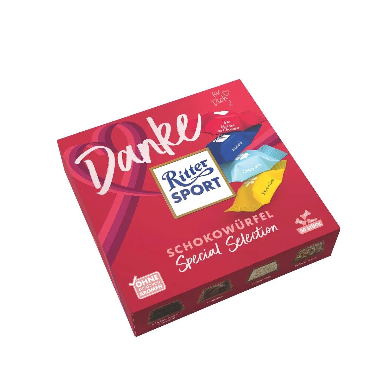 Ritter Sport Schokowürfel Danke 20 pcs. 155g