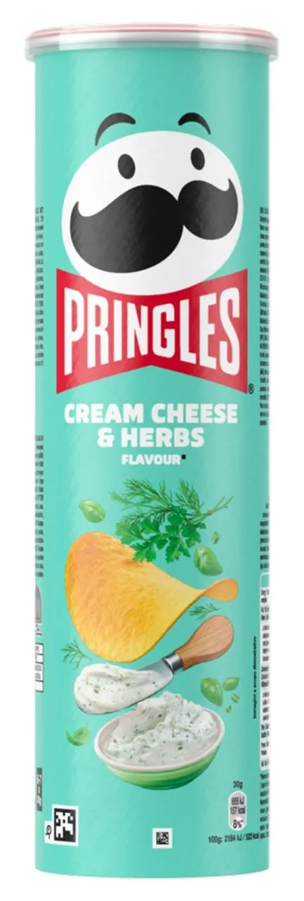 Pringles Cream Cheese & Herbs 185g