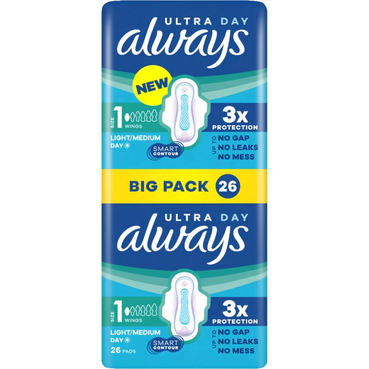 always Ultra Day size 1 with wings 26 pads